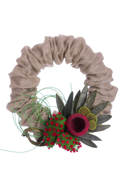 Santa Had a Cocktail Wreath