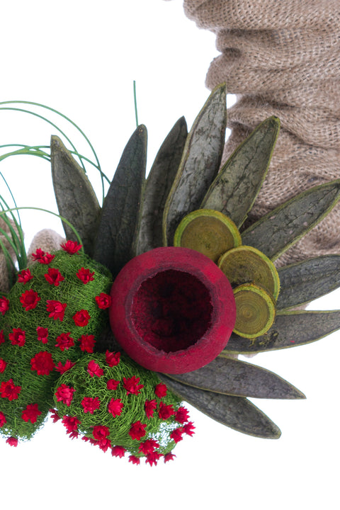 Santa Had a Cocktail Wreath